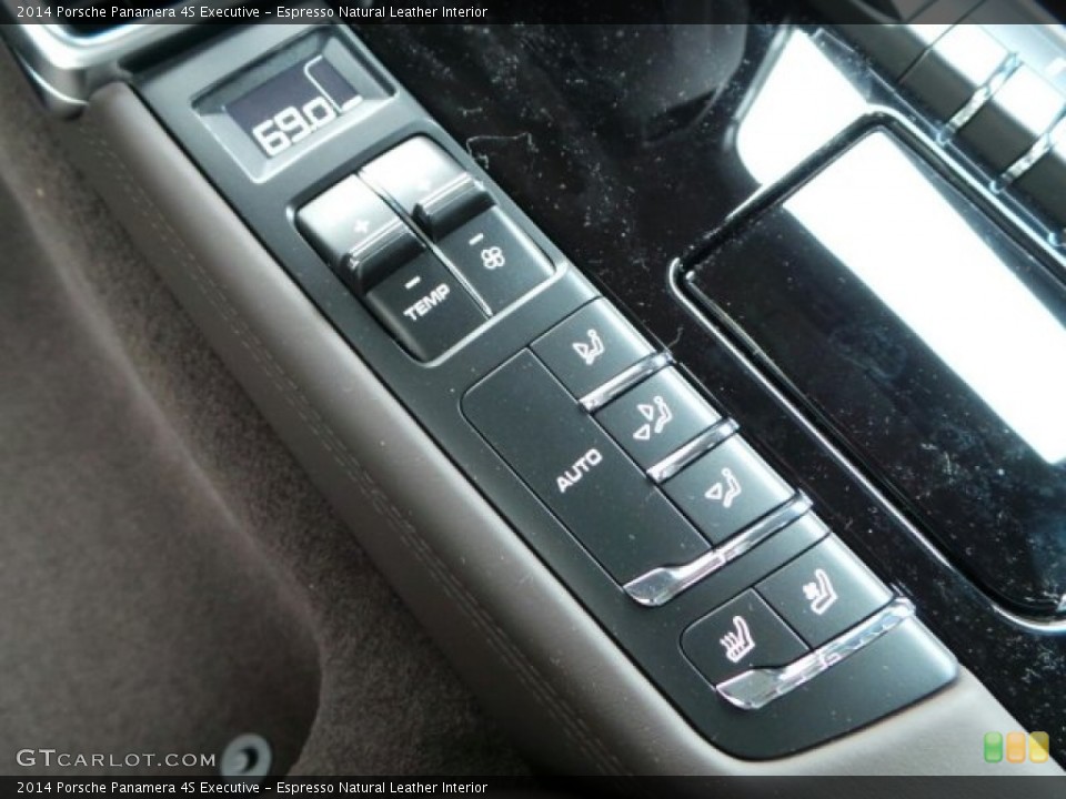 Espresso Natural Leather Interior Controls for the 2014 Porsche Panamera 4S Executive #91211497
