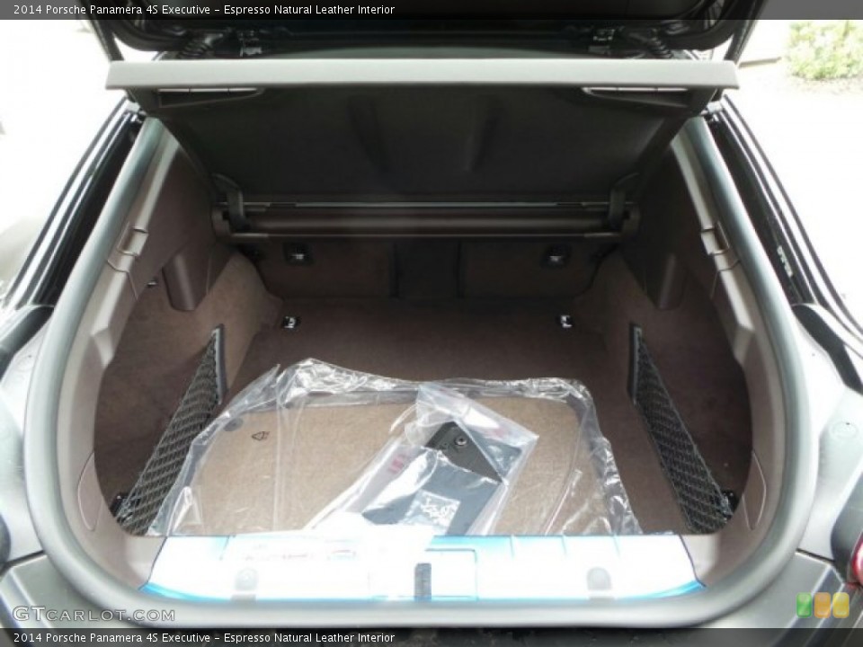 Espresso Natural Leather Interior Trunk for the 2014 Porsche Panamera 4S Executive #91211524