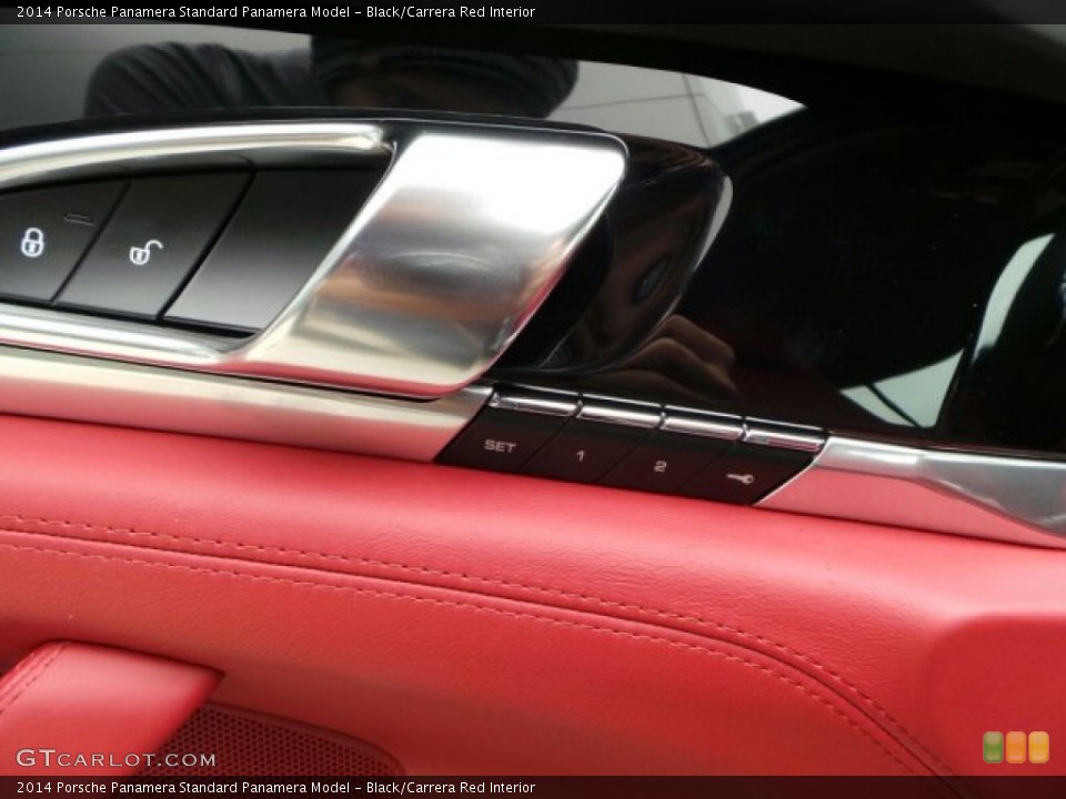 Black/Carrera Red Interior Controls for the 2014 Porsche Panamera  #91211713