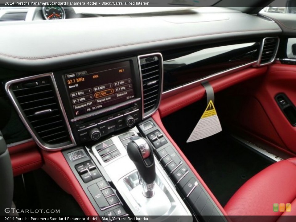 Black/Carrera Red Interior Dashboard for the 2014 Porsche Panamera  #91211737