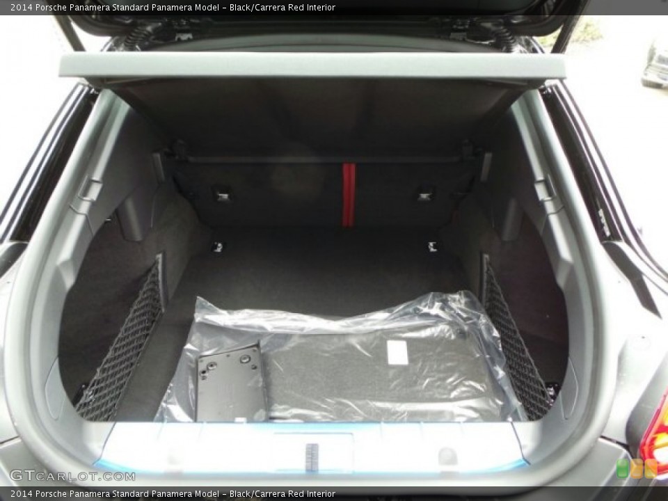 Black/Carrera Red Interior Trunk for the 2014 Porsche Panamera  #91211965