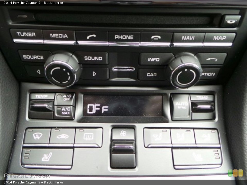Black Interior Controls for the 2014 Porsche Cayman S #91212199