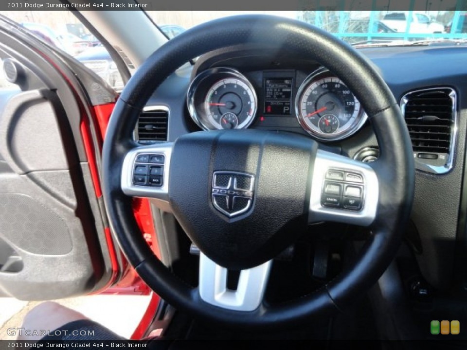 Black Interior Steering Wheel for the 2011 Dodge Durango Citadel 4x4 #91218286