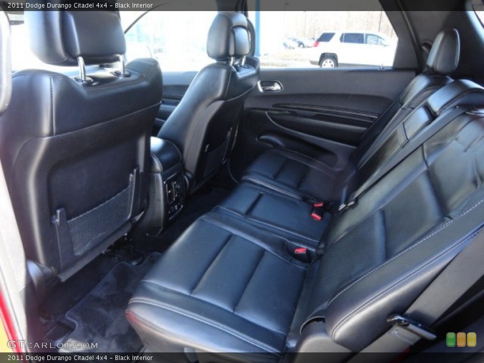 Black Interior Rear Seat for the 2011 Dodge Durango Citadel 4x4 #91218322