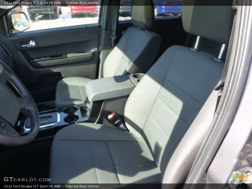 Charcoal Black Interior Photo for the 2012 Ford Escape XLT Sport V6 AWD #91220272