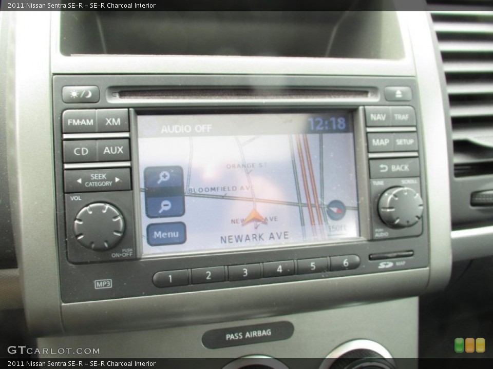 SE-R Charcoal Interior Navigation for the 2011 Nissan Sentra SE-R #91222903