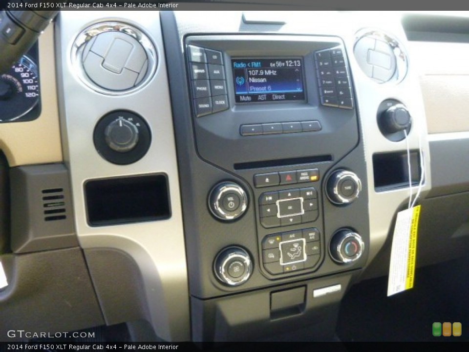 Pale Adobe Interior Controls for the 2014 Ford F150 XLT Regular Cab 4x4 #91223515