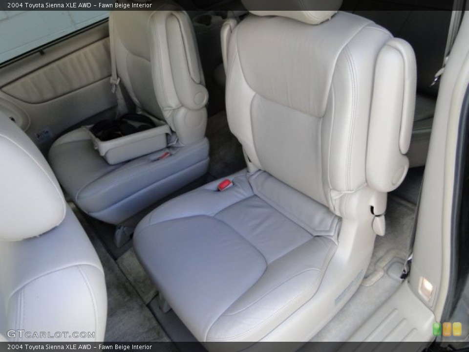 Fawn Beige Interior Rear Seat for the 2004 Toyota Sienna XLE AWD #91226017
