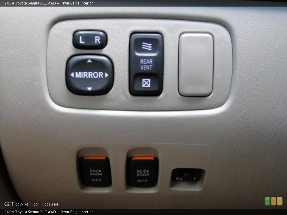 Fawn Beige Interior Controls for the 2004 Toyota Sienna XLE AWD #91226231