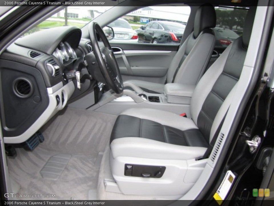 Black/Steel Grey Interior Photo for the 2006 Porsche Cayenne S Titanium #91228543