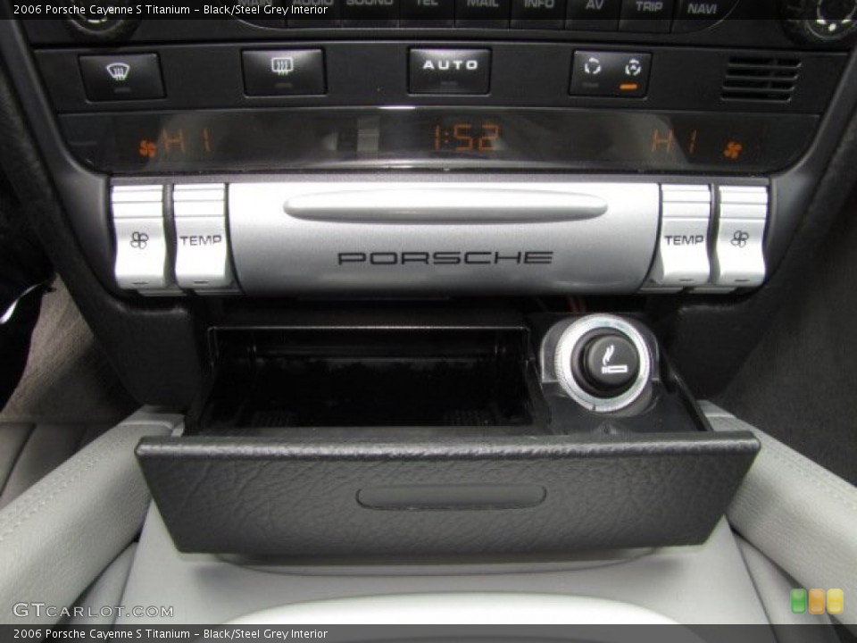 Black/Steel Grey Interior Controls for the 2006 Porsche Cayenne S Titanium #91228876