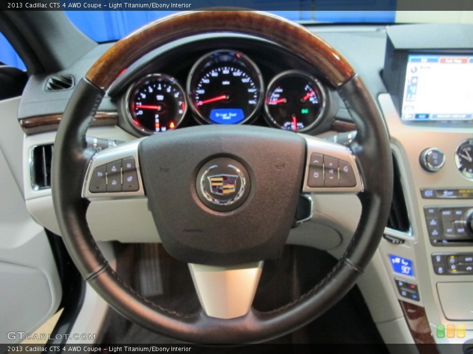 Light Titanium/Ebony Interior Steering Wheel for the 2013 Cadillac CTS 4 AWD Coupe #91231017