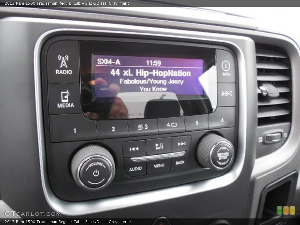 Black/Diesel Gray Interior Audio System for the 2013 Ram 1500 Tradesman Regular Cab #91234453