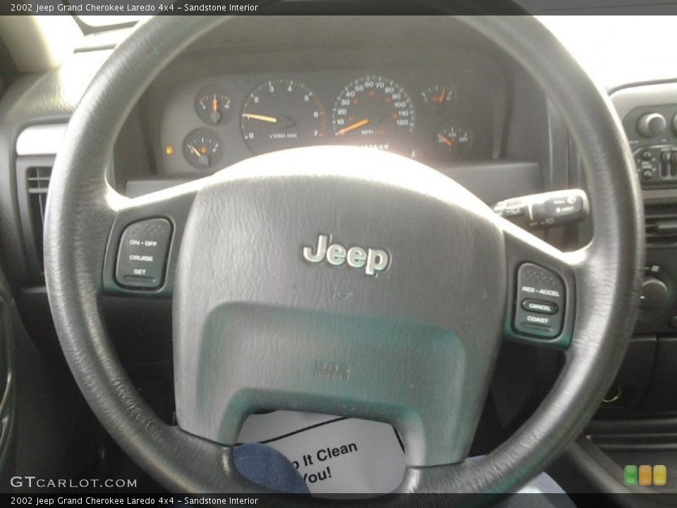 Sandstone Interior Steering Wheel for the 2002 Jeep Grand Cherokee Laredo 4x4 #91237954