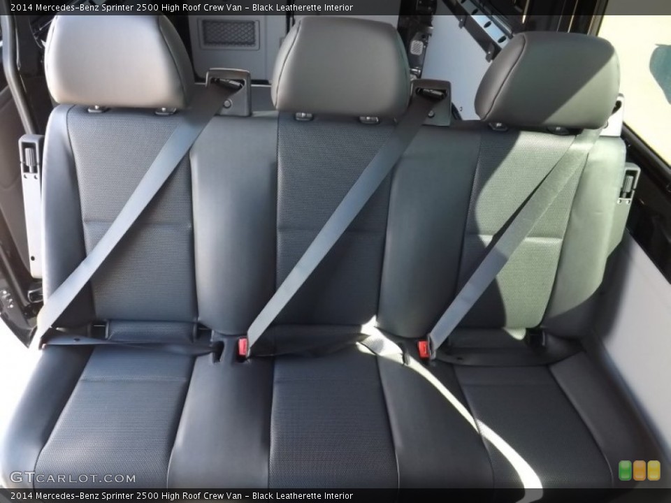 Black Leatherette Interior Rear Seat for the 2014 Mercedes-Benz Sprinter 2500 High Roof Crew Van #91239208