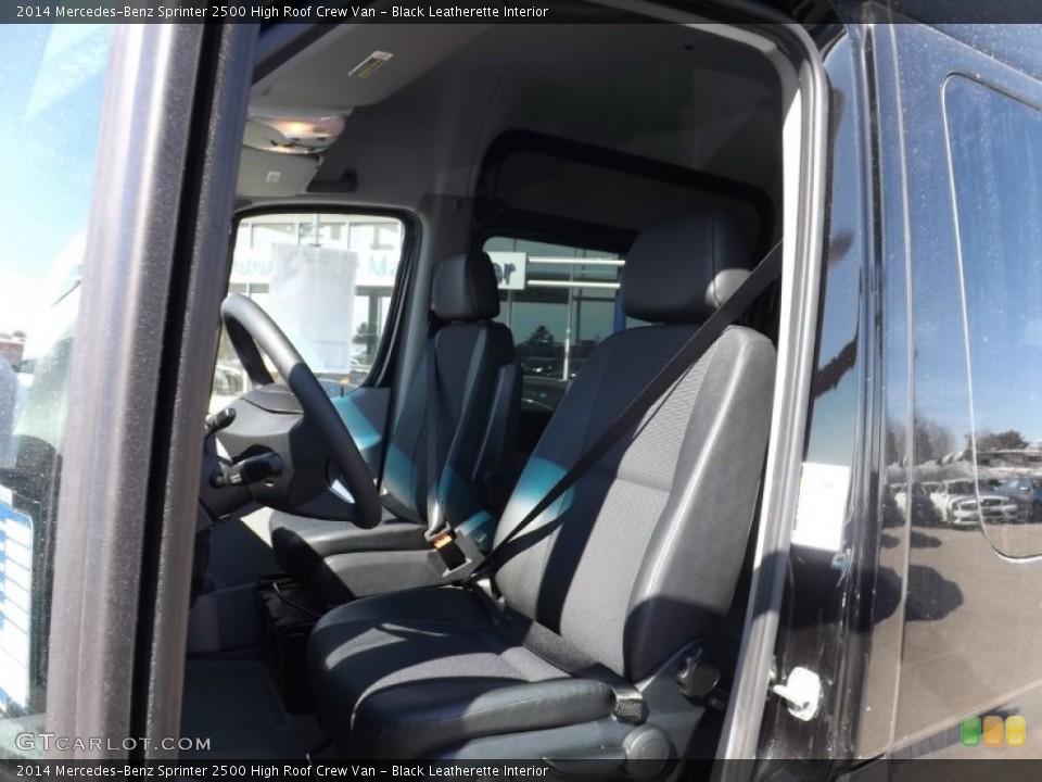 Black Leatherette Interior Front Seat for the 2014 Mercedes-Benz Sprinter 2500 High Roof Crew Van #91239238