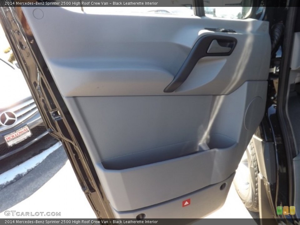 Black Leatherette Interior Door Panel for the 2014 Mercedes-Benz Sprinter 2500 High Roof Crew Van #91239256