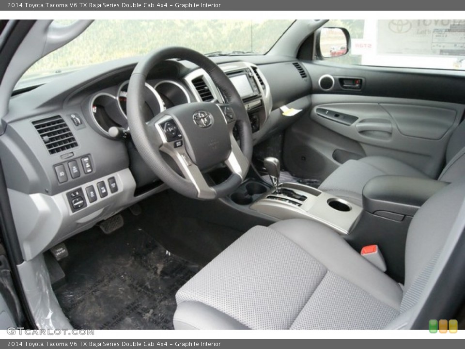 Graphite Interior Photo for the 2014 Toyota Tacoma V6 TX Baja Series Double Cab 4x4 #91244209
