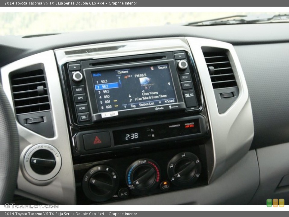 Graphite Interior Controls for the 2014 Toyota Tacoma V6 TX Baja Series Double Cab 4x4 #91244218