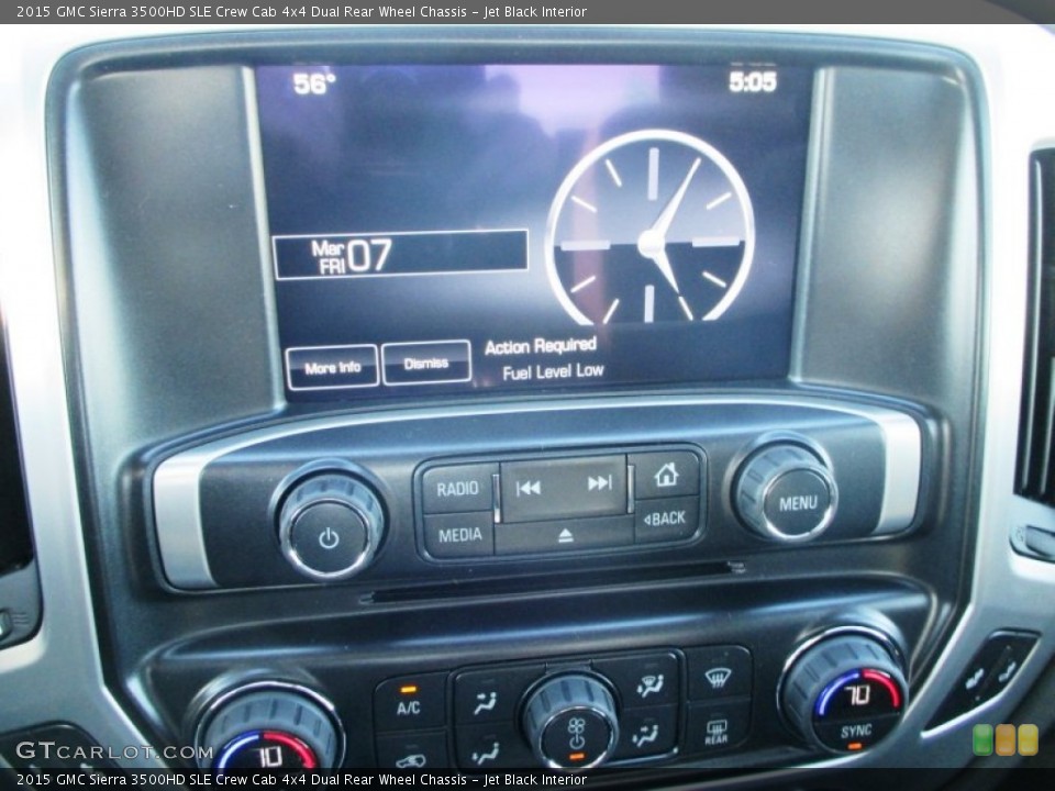 Jet Black Interior Controls for the 2015 GMC Sierra 3500HD SLE Crew Cab 4x4 Dual Rear Wheel Chassis #91247767