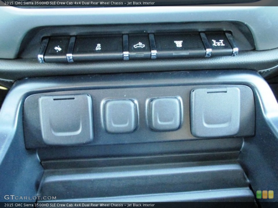 Jet Black Interior Controls for the 2015 GMC Sierra 3500HD SLE Crew Cab 4x4 Dual Rear Wheel Chassis #91247830