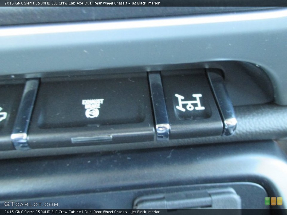 Jet Black Interior Controls for the 2015 GMC Sierra 3500HD SLE Crew Cab 4x4 Dual Rear Wheel Chassis #91247836