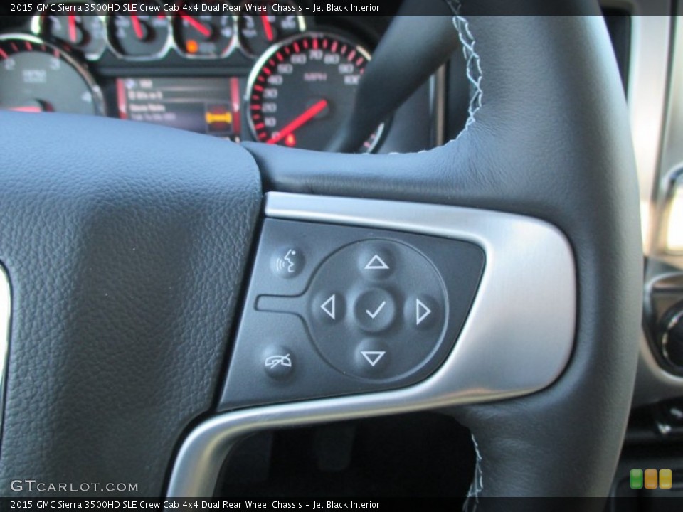 Jet Black Interior Controls for the 2015 GMC Sierra 3500HD SLE Crew Cab 4x4 Dual Rear Wheel Chassis #91247887