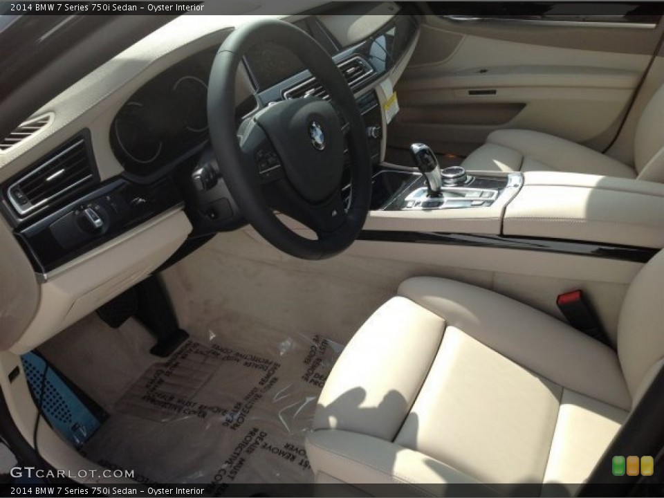Oyster Interior Prime Interior for the 2014 BMW 7 Series 750i Sedan #91248571