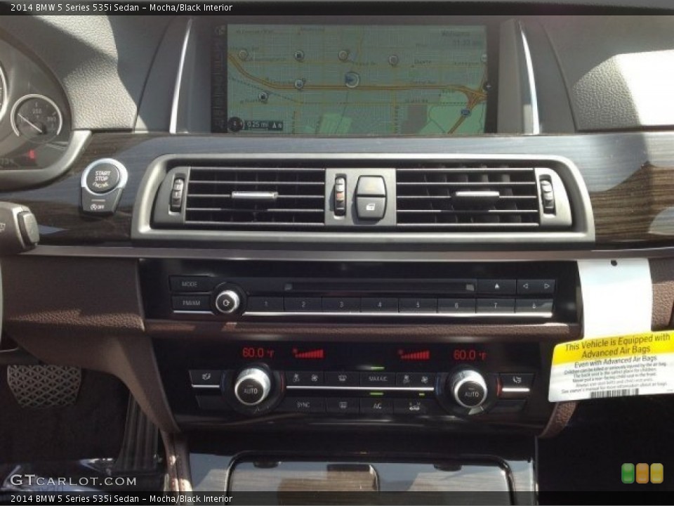 Mocha/Black Interior Dashboard for the 2014 BMW 5 Series 535i Sedan #91248778