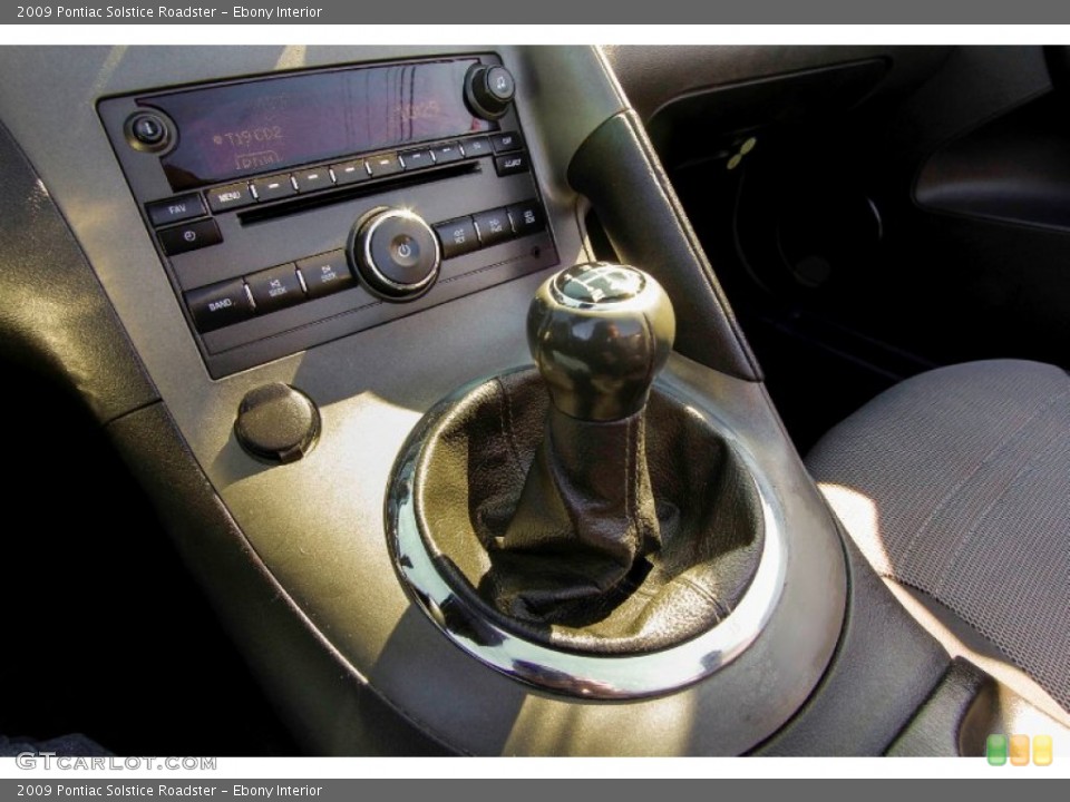 Ebony Interior Transmission for the 2009 Pontiac Solstice Roadster #91258009