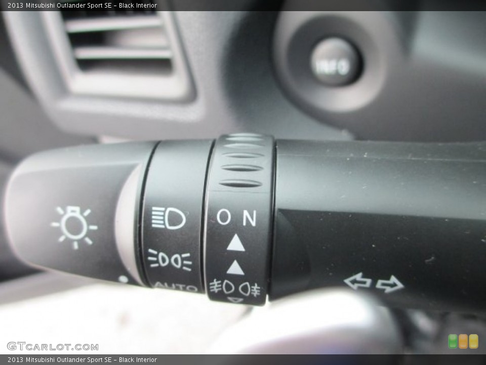 Black Interior Controls for the 2013 Mitsubishi Outlander Sport SE #91259917