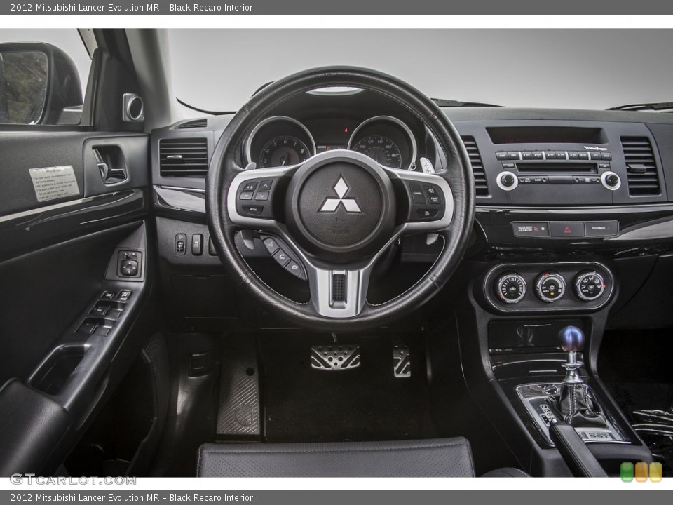 Black Recaro Interior Dashboard for the 2012 Mitsubishi Lancer Evolution MR #91259939