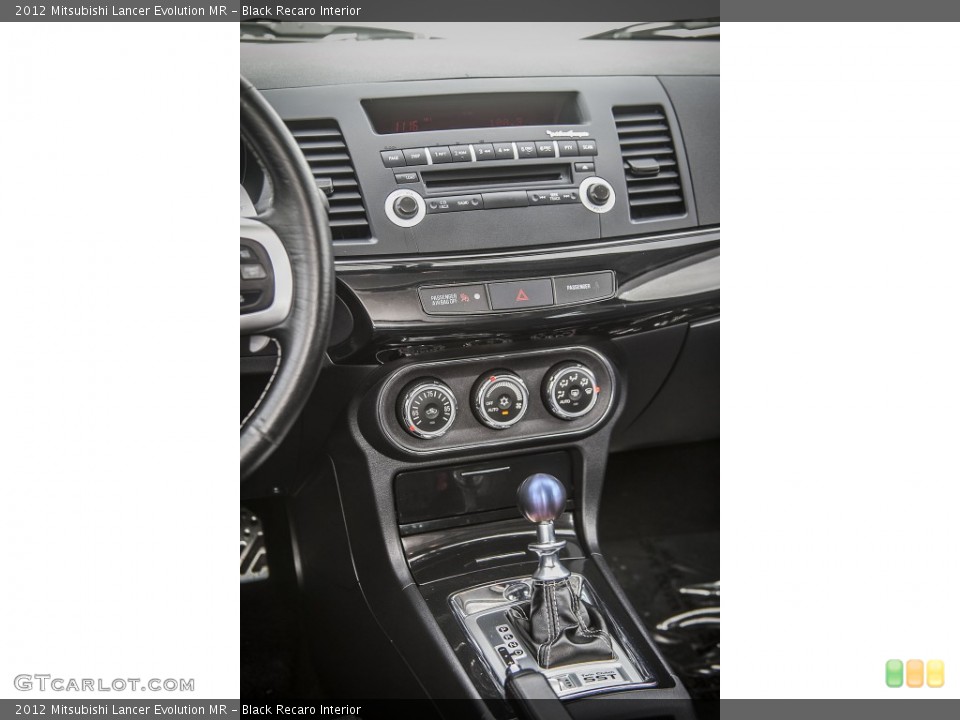 Black Recaro Interior Controls for the 2012 Mitsubishi Lancer Evolution MR #91259968