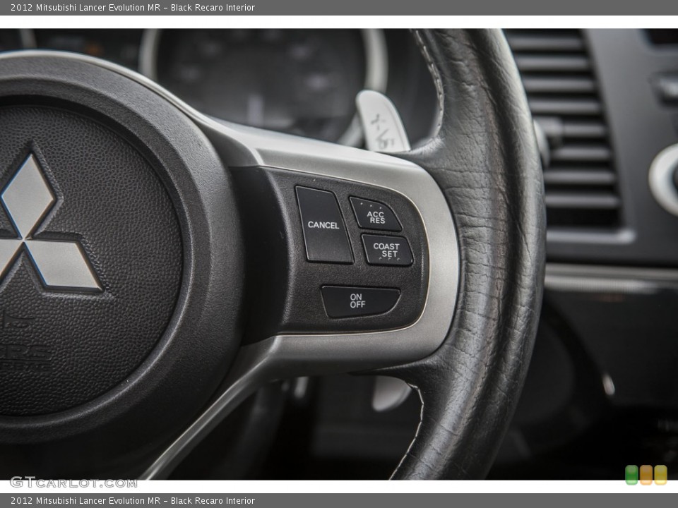 Black Recaro Interior Controls for the 2012 Mitsubishi Lancer Evolution MR #91260337