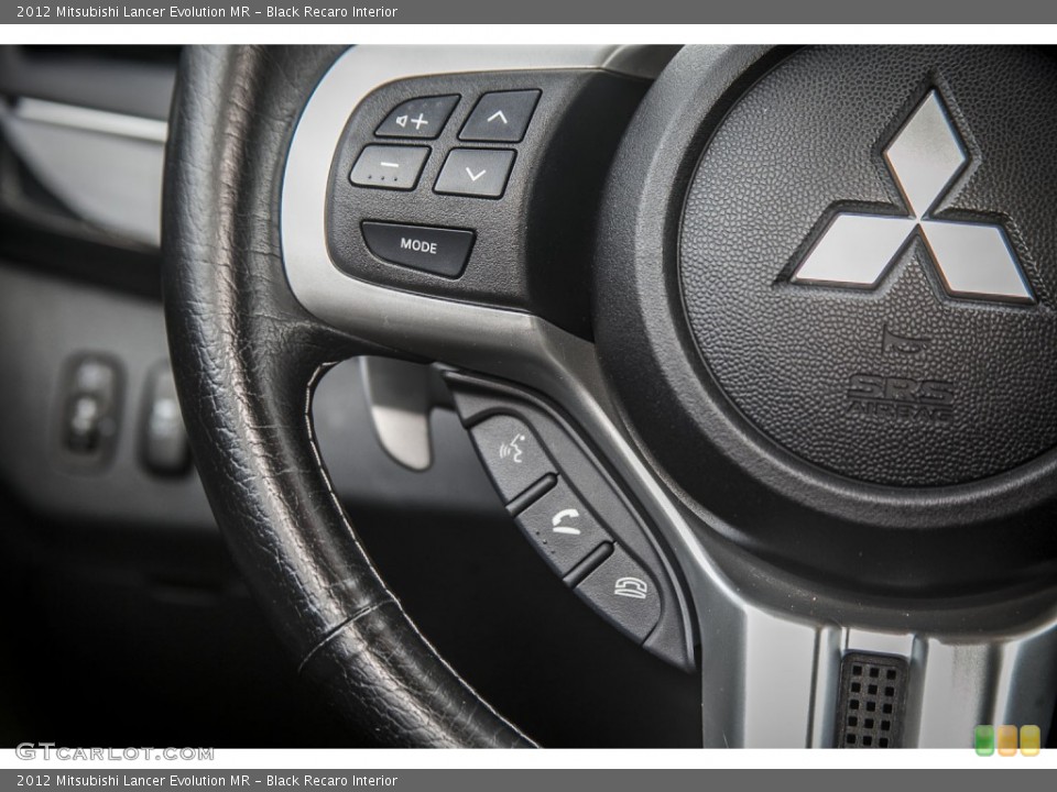 Black Recaro Interior Controls for the 2012 Mitsubishi Lancer Evolution MR #91260373