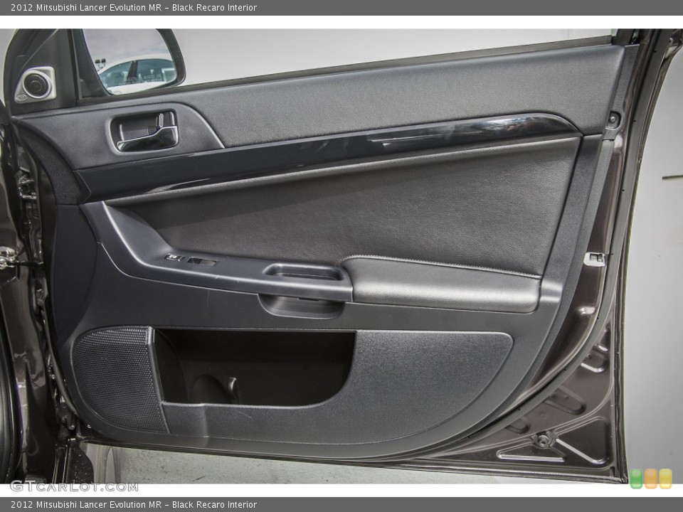 Black Recaro Interior Door Panel for the 2012 Mitsubishi Lancer Evolution MR #91260601