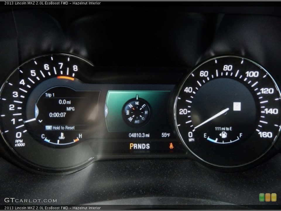 Hazelnut Interior Gauges for the 2013 Lincoln MKZ 2.0L EcoBoost FWD #91262071