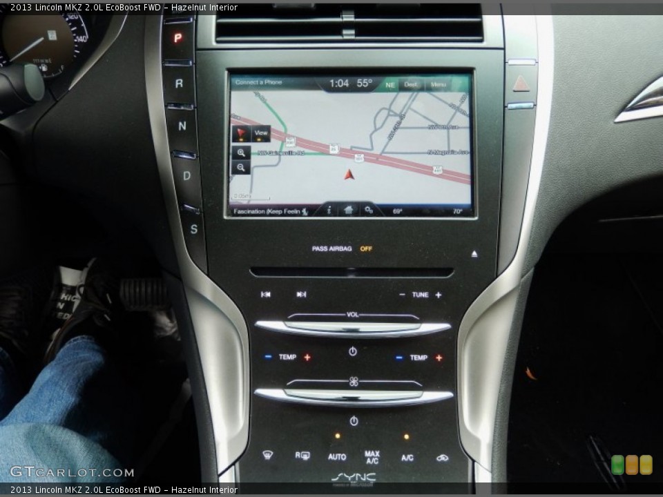Hazelnut Interior Navigation for the 2013 Lincoln MKZ 2.0L EcoBoost FWD #91262101