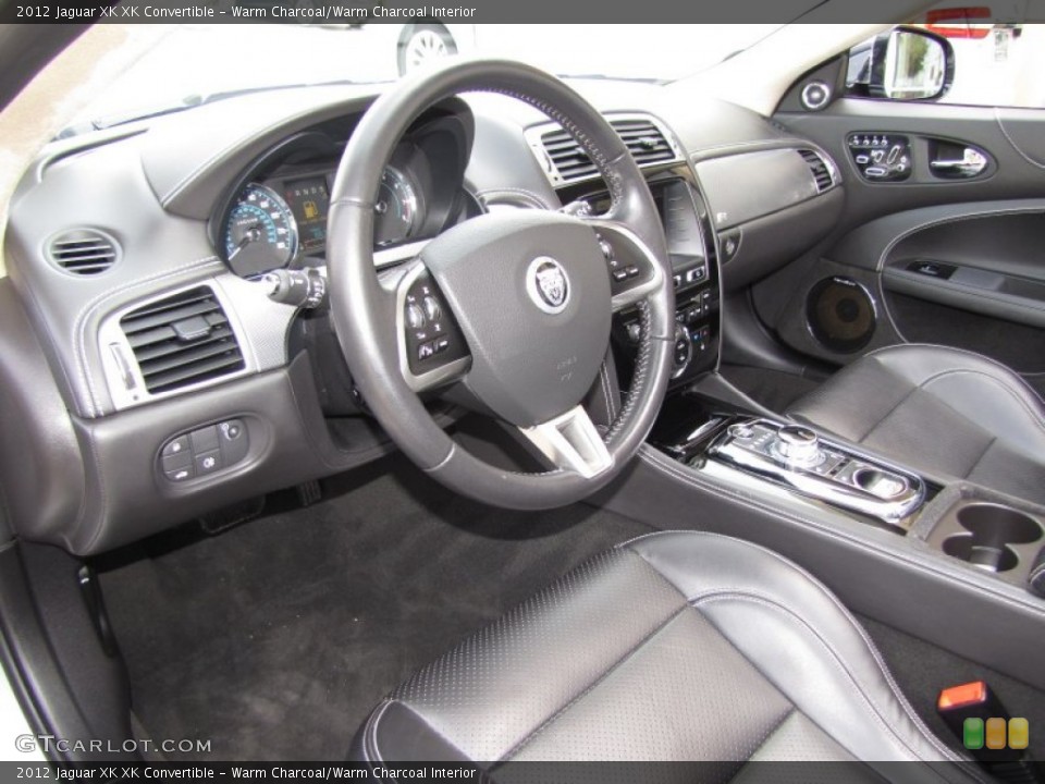 Warm Charcoal/Warm Charcoal Interior Prime Interior for the 2012 Jaguar XK XK Convertible #91271116