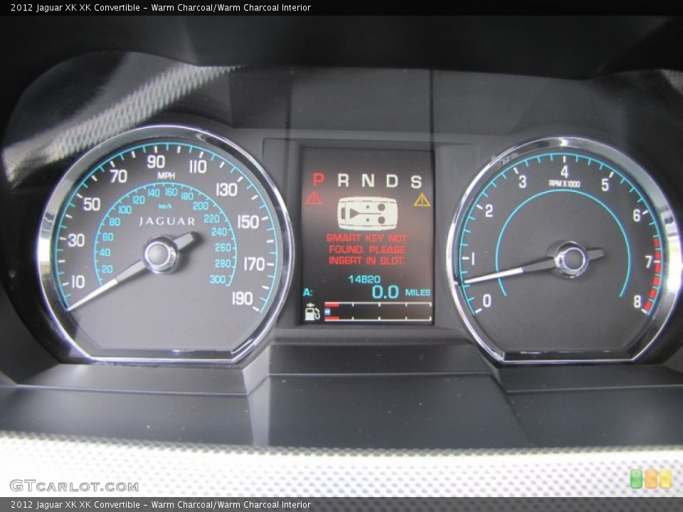 Warm Charcoal/Warm Charcoal Interior Gauges for the 2012 Jaguar XK XK Convertible #91271167
