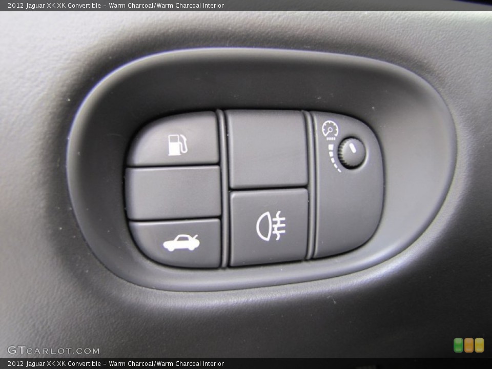 Warm Charcoal/Warm Charcoal Interior Controls for the 2012 Jaguar XK XK Convertible #91271401