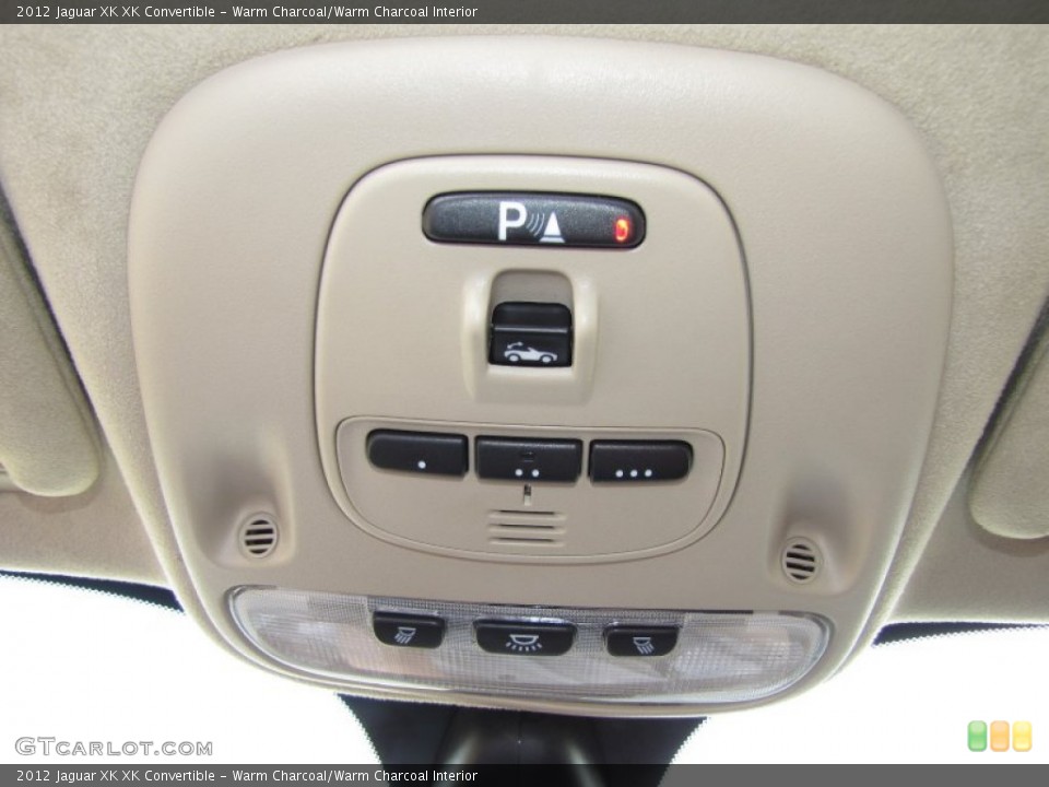 Warm Charcoal/Warm Charcoal Interior Controls for the 2012 Jaguar XK XK Convertible #91271416