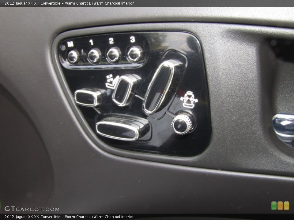 Warm Charcoal/Warm Charcoal Interior Controls for the 2012 Jaguar XK XK Convertible #91271501