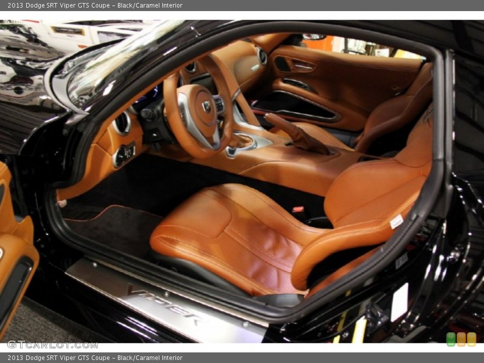 Black/Caramel 2013 Dodge SRT Viper Interiors
