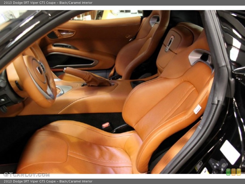 Black/Caramel Interior Front Seat for the 2013 Dodge SRT Viper GTS Coupe #91282924