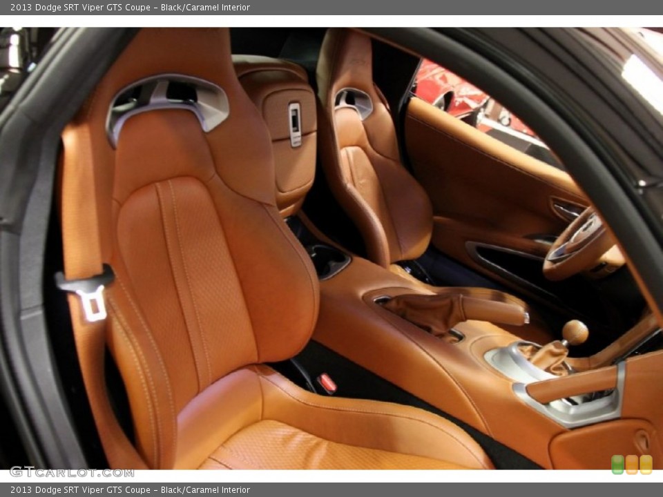 Black/Caramel Interior Front Seat for the 2013 Dodge SRT Viper GTS Coupe #91282951
