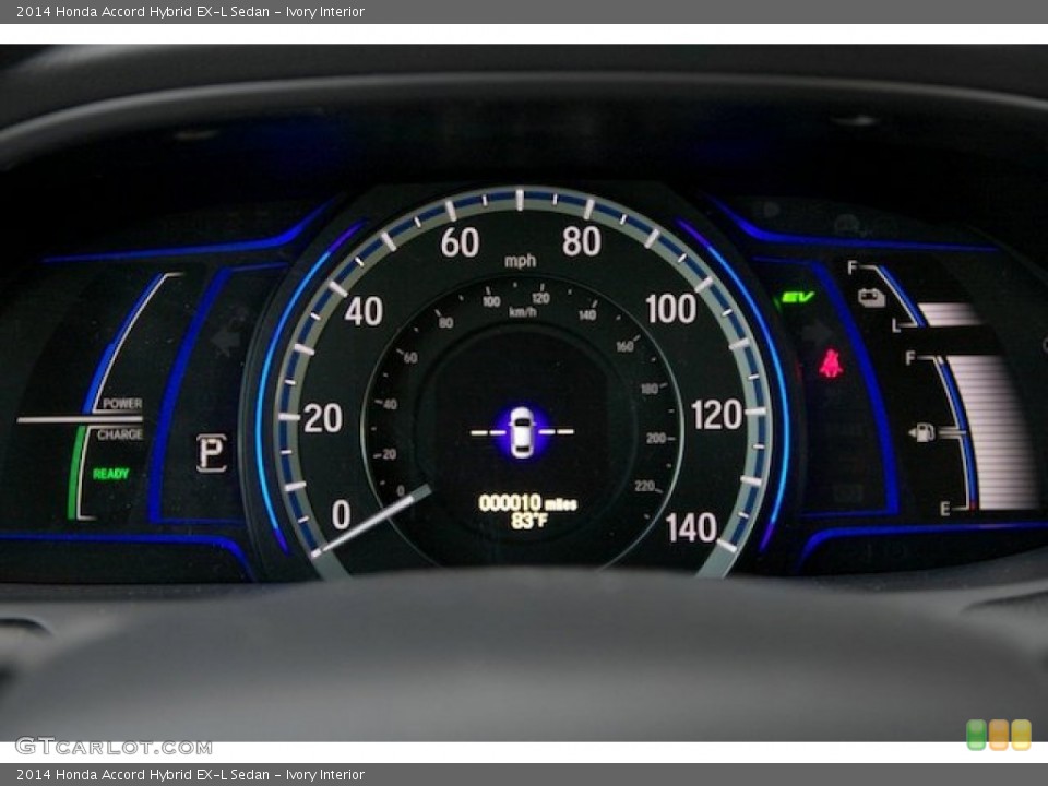 Ivory Interior Gauges for the 2014 Honda Accord Hybrid EX-L Sedan #91284157