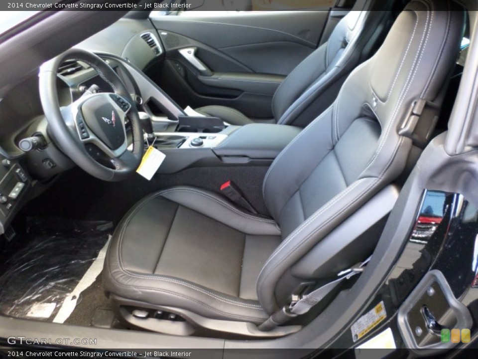 Jet Black Interior Photo for the 2014 Chevrolet Corvette Stingray Convertible #91287782