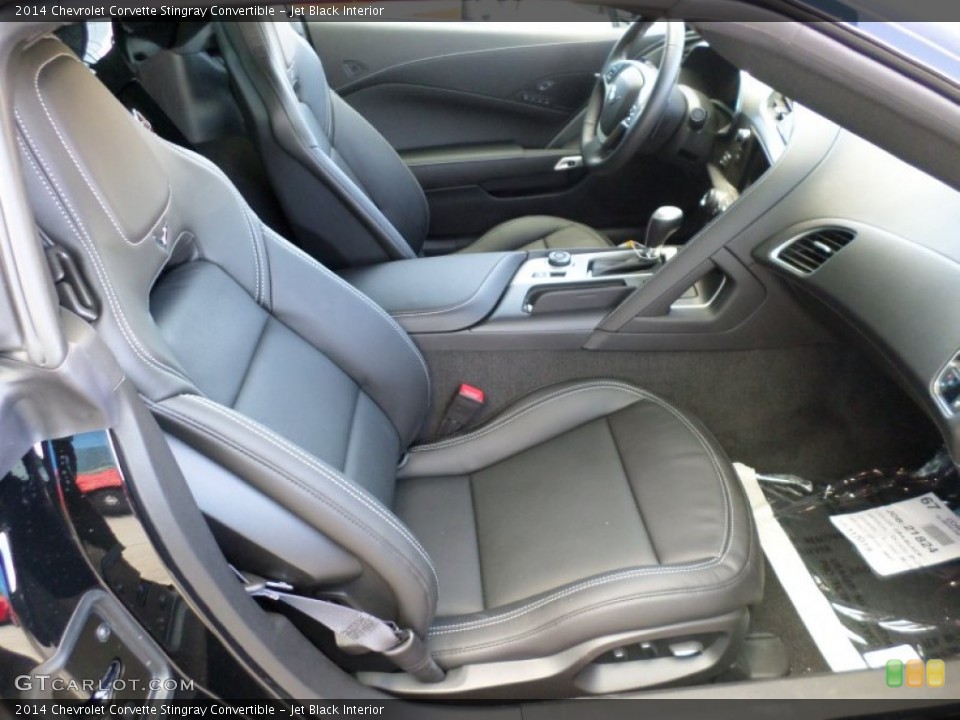 Jet Black Interior Front Seat for the 2014 Chevrolet Corvette Stingray Convertible #91287806