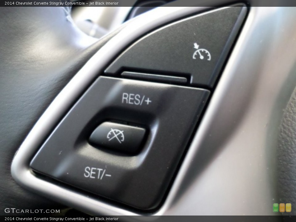 Jet Black Interior Controls for the 2014 Chevrolet Corvette Stingray Convertible #91288007